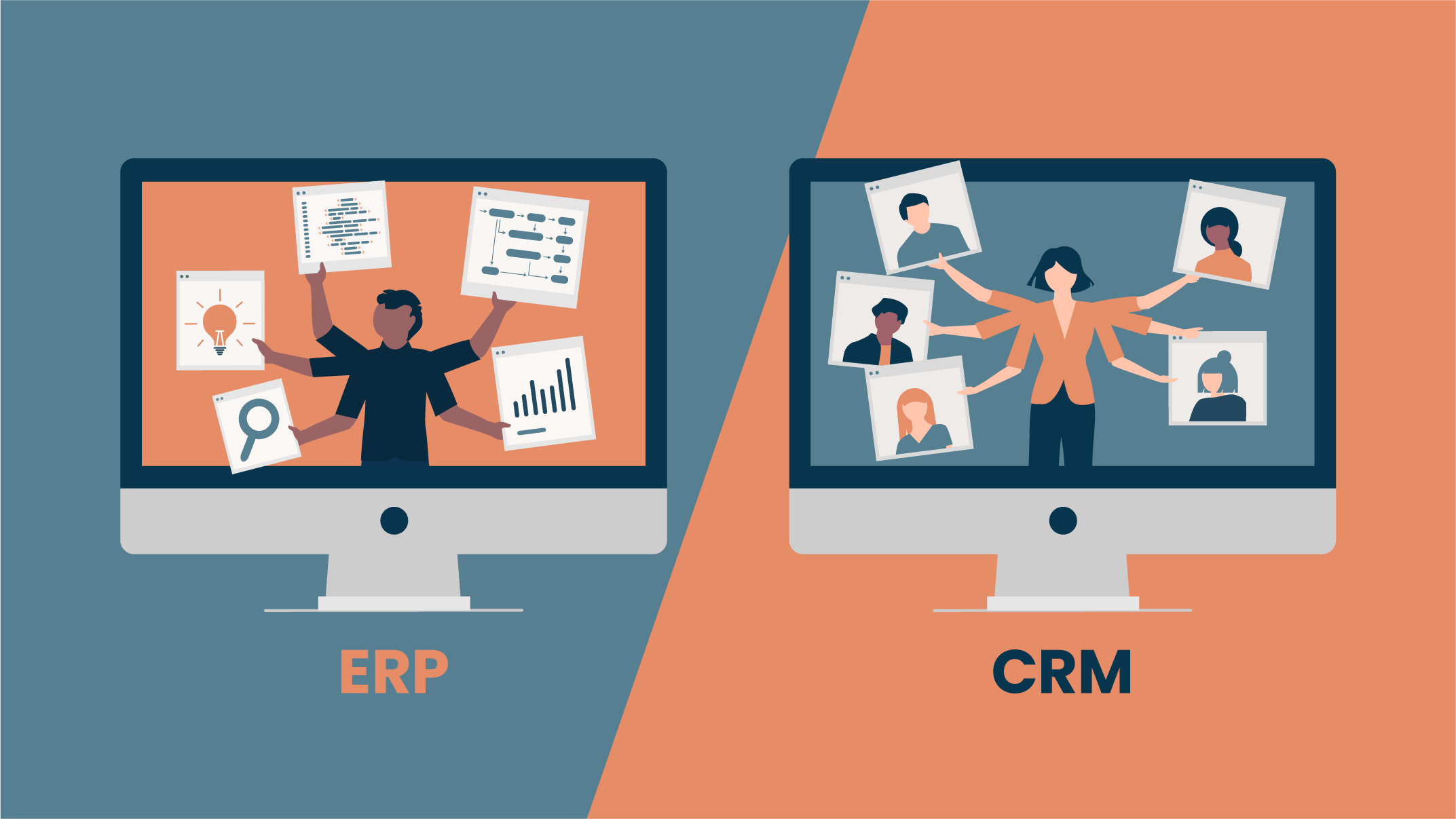 What Is The Difference Between Erp And Crm Software Planet Crust 0480